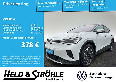 VW ID.4 Volkswagen Pro 210 kW IQ-LED NAV AHK WÄPU ACC DAB+ APP