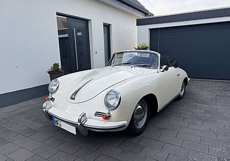 Porsche 356 B Cabrio elfenbein "weiße Dame"