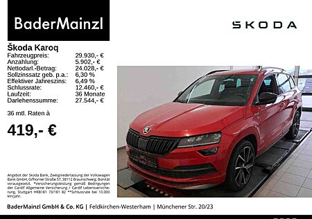 Skoda Karoq 2.0 TSI DSG 4x4 Sportline AHK Navi Kamera