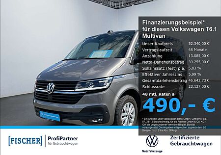 VW T6 Volkswagen .1 Multivan 2.0TDI DSG Trendline LED AHK STHZ Navi Rear View A