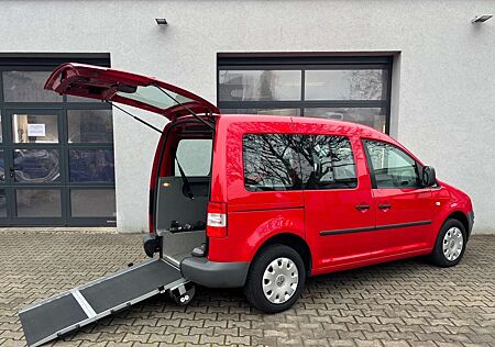 VW Caddy Volkswagen 1,9 TDI Behindertengerecht Rollstuhlrampe 3+1