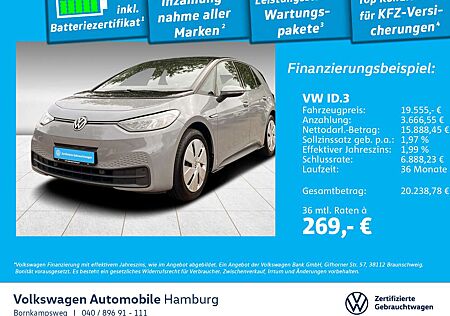 VW ID.3 Volkswagen Pure Performance Navi LED Wärmepumpe ACC