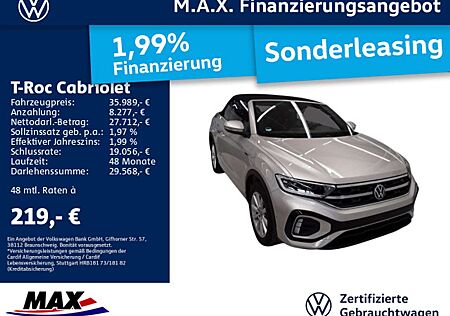 VW T-Roc Volkswagen 1.5 TSI DSG R-LINE STHZG+AHK+KAM