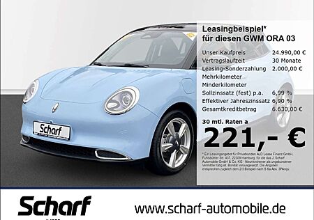 GWM Ora 03 400 PRO mit Wärmepumpen Navi Leder 360 Kamera