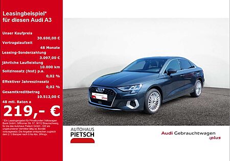Audi A3 Limo 35 TFSI advanced SmartInter Sitzhzg