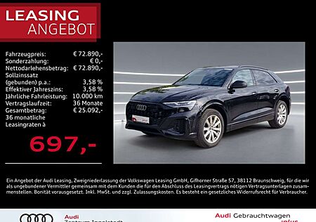 Audi Q8 45 TDI qu MATRIX Luft AHK HuD Optik-schw. 21"