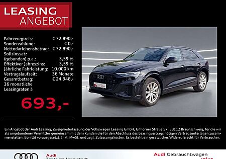 Audi Q8 45 TDI qu MATRIX Luft AHK HuD Optik-schw. 21"
