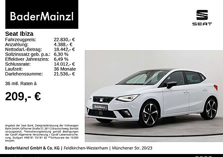 Seat Ibiza 1.0 TSI FR LED CarPlay SHZ PDC ACC Pano