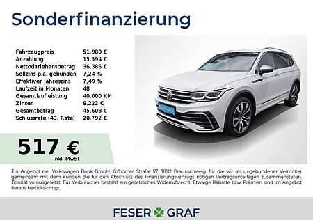 VW Tiguan Allspace Volkswagen R-Line 2.0TDI 4M DSG AHK SHZ 20"