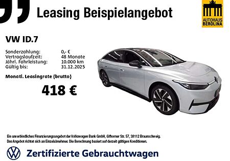 VW ID.7 Volkswagen Pro *IQ-MATRIX*ACC*WärmeP*360°*NAV*