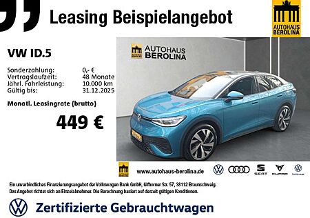 VW ID.5 Volkswagen Pro *IQ-MATRIX*PANO*AR-HuD*WärmeP*AHK*360°*