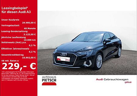Audi A3 Limo 35 TFSI advanced SmartInterface Sitzhzg