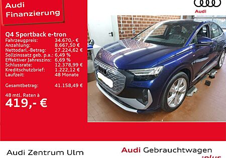 Audi Q4 e-tron gebraucht kaufen Audi Q4 e-tron 40 S line MATRIX SONOS NAV+