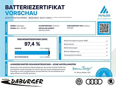 Volkswagen ID.3 Pro 62kW Facelift KAMERA+ACC+97,4% Klima