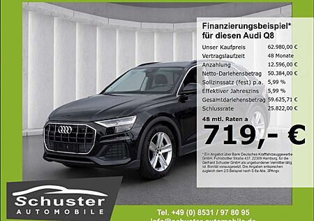 Audi Q8 50TDI quattro*Luftfed 360°Kam Panodach Leder
