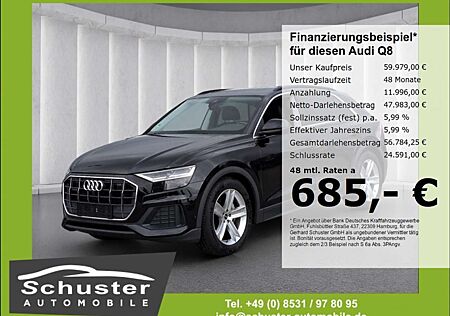 Audi Q8 50TDI quattro*Luftfed 360°Kam Panodach Leder