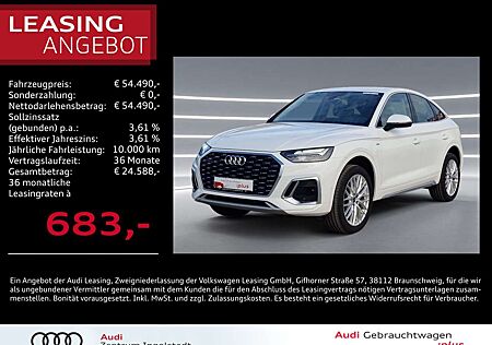 Audi Q5 Sportback 45 TFSI qu S line AHK ACC NAVI 20"