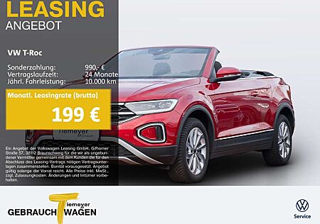 VW T-Roc Volkswagen Cabrio 1.0 TSI STYLE NAVI LED+ KAMERA SITZ