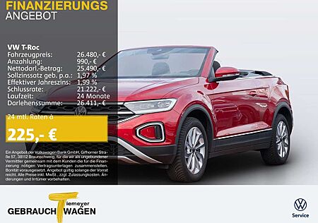VW T-Roc Volkswagen Cabrio 1.0 TSI STYLE NAVI LED+ KAMERA SITZ