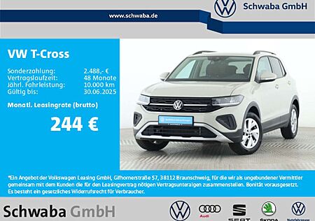 VW T-Cross Volkswagen Life 1.0TSI LED*VIRTUAL*AHK*R-KAM*8-fach