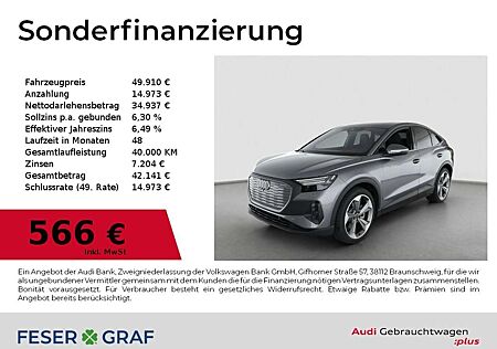 Audi Q4 e-tron Sportback 45 e-tron S line Int/Matrix/HuD/Pano/ACC