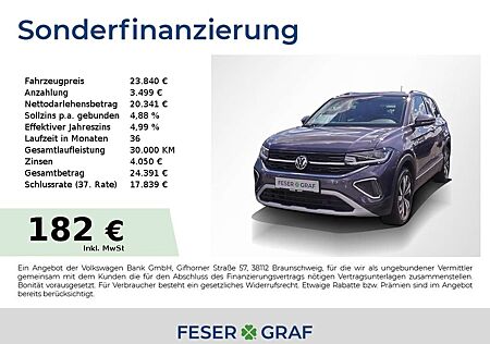 VW T-Cross Volkswagen STYLE 1.0 TSI DSG R-Kamera Navi GJR 17"