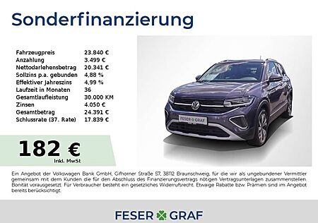 VW T-Cross Volkswagen STYLE 1.0 TSI DSG R-Kamera Navi GJR 17"