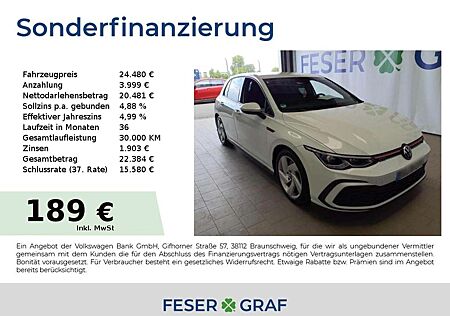 VW Golf Volkswagen VIII GTI 2,0TSI 180kW 6-Gang App Connect