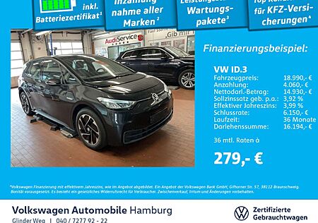 VW ID.3 Volkswagen Pure Performance AppConnect Einparkhilfe