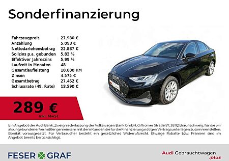Audi A3 Limousine 30 TFSI SHZ/CarPlay/GRA/PDC