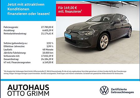 VW Golf Volkswagen VIII 1.5 eTSI Life LED DSG Standhzg.