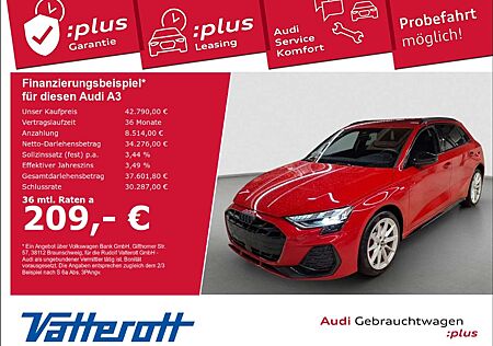 Audi A3 Sportback 45 TFSIe S line AHK Leder Navi ACC LED