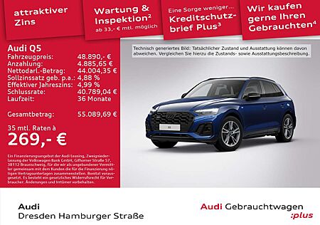 Audi Q5 40TFSI S line quat. Matrix Pano AHZV S tronic