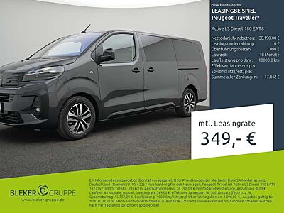 Peugeot Traveller Active L3 Diesel 180 EAT8
