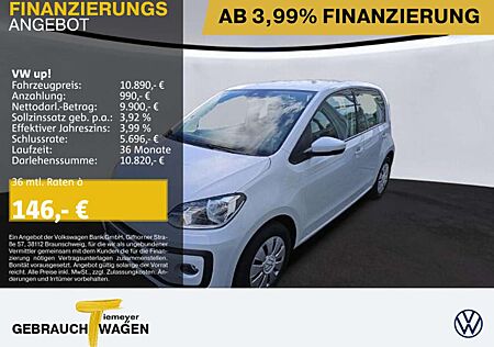 VW Up Volkswagen ! 1.0 MPI MOVE ! KLIMA KAMER SITZH PDC