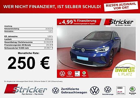 VW ID.4 Volkswagen Pro Performance 150/77 250,-ohne Anzahlung Navi I