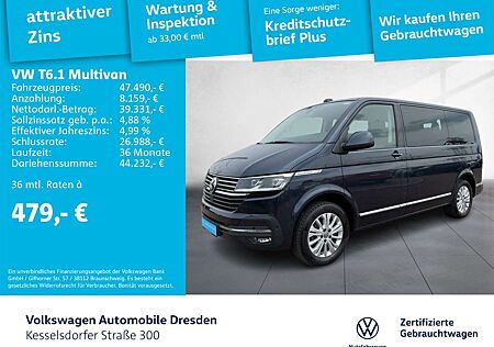 VW T6 Volkswagen .1 Multivan 2.0 TDI DSG Comfortline AHZV Navi