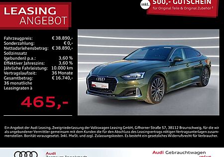 Audi A5 Sportback 40 TFSI NAVI AHK 19" virtual Advanced