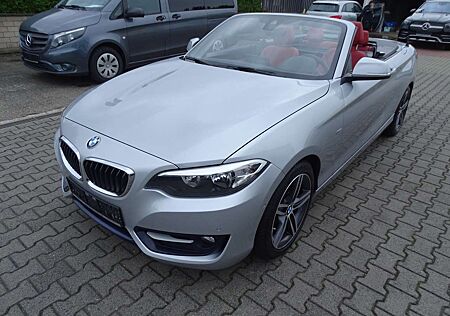 BMW 220d 220 Cabrio Sport Line Automatik, Leder, Klima, Rü