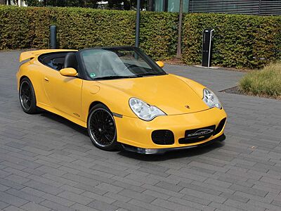 Porsche 996 911/996 Carrera 4S: orig. Speedgelb, 19" Räder, Sport-Klappenausp., speedART-Aero-Kit, Bilstein, Raffleder, Scheckheft