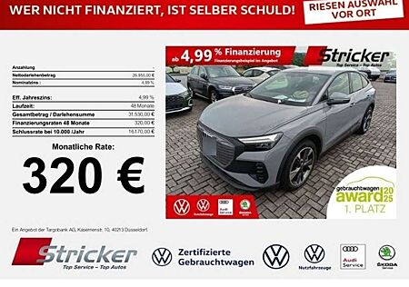 Audi Q4 e-tron gebraucht kaufen Audi Q4 e-tron Sportback 150/77 320,-ohne Anzahlung Navi Kamera