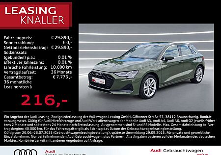 Audi A3 Sportback 35 TFSI NAVI virtual+ 2xPDC 17 Zoll