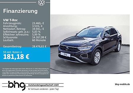 VW T-Roc Volkswagen 1.0 TSI Life App-Connect Wireless für Appl