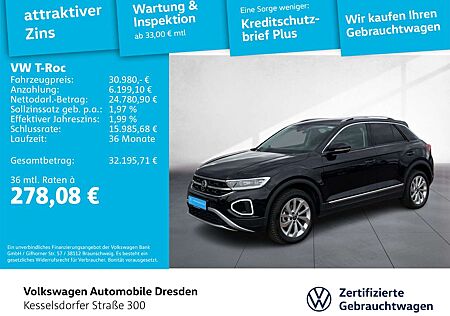 VW T-Roc Volkswagen 1.5 TSI DSG Style AHZV LED Navi PDC DAB