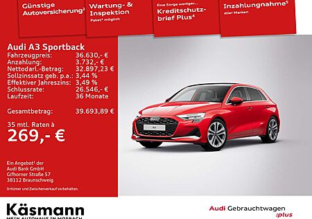Audi A3 advanced 30TFSI S line HUD PANO KAM