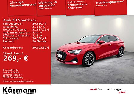 Audi A3 advanced 30TFSI S line HUD PANO KAM