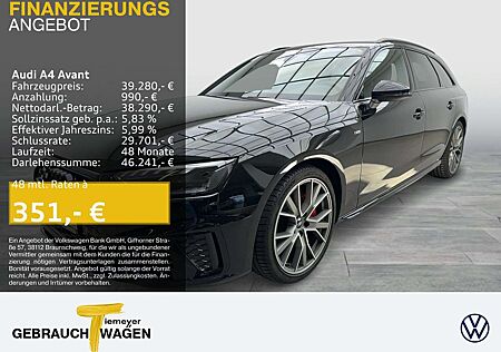 Audi A4 40 TFSI Q 2 x S LINE LM19 KAMERA NAVI+