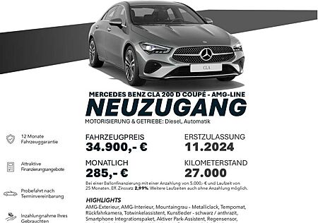 Mercedes-Benz CLA 200 d/AMG-LINE/MBUX/KAMERA/TOTW