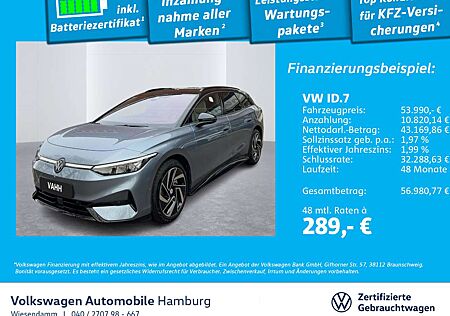 VW ID.7 Volkswagen Pro S Matrix-LED AHK Kamera Massagesitz