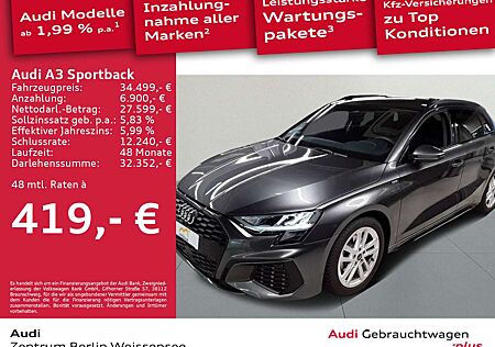 Audi A3 30 TFSI S-LINE*LED*TRO*KLIMA*TEMPO*